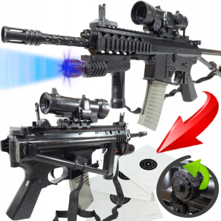 KAC PDW BB PUŠKA KOVOVÁ ASG REPLIKA SUB-PUŠKA 6mm + 2 terče